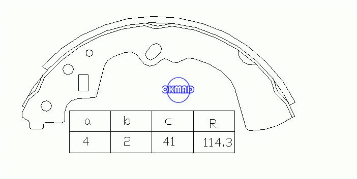 MAZDA 929 I (LA) II Coupe (HB) Drum Brake shoes OEM:H029-26-310 MK3342 GS8521, OK-BS045